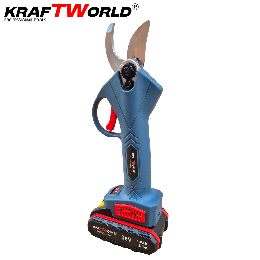 Комплект: Мини Резачка и Лозарска Ножица KraftWorld 36V 8A с 4бр батерии