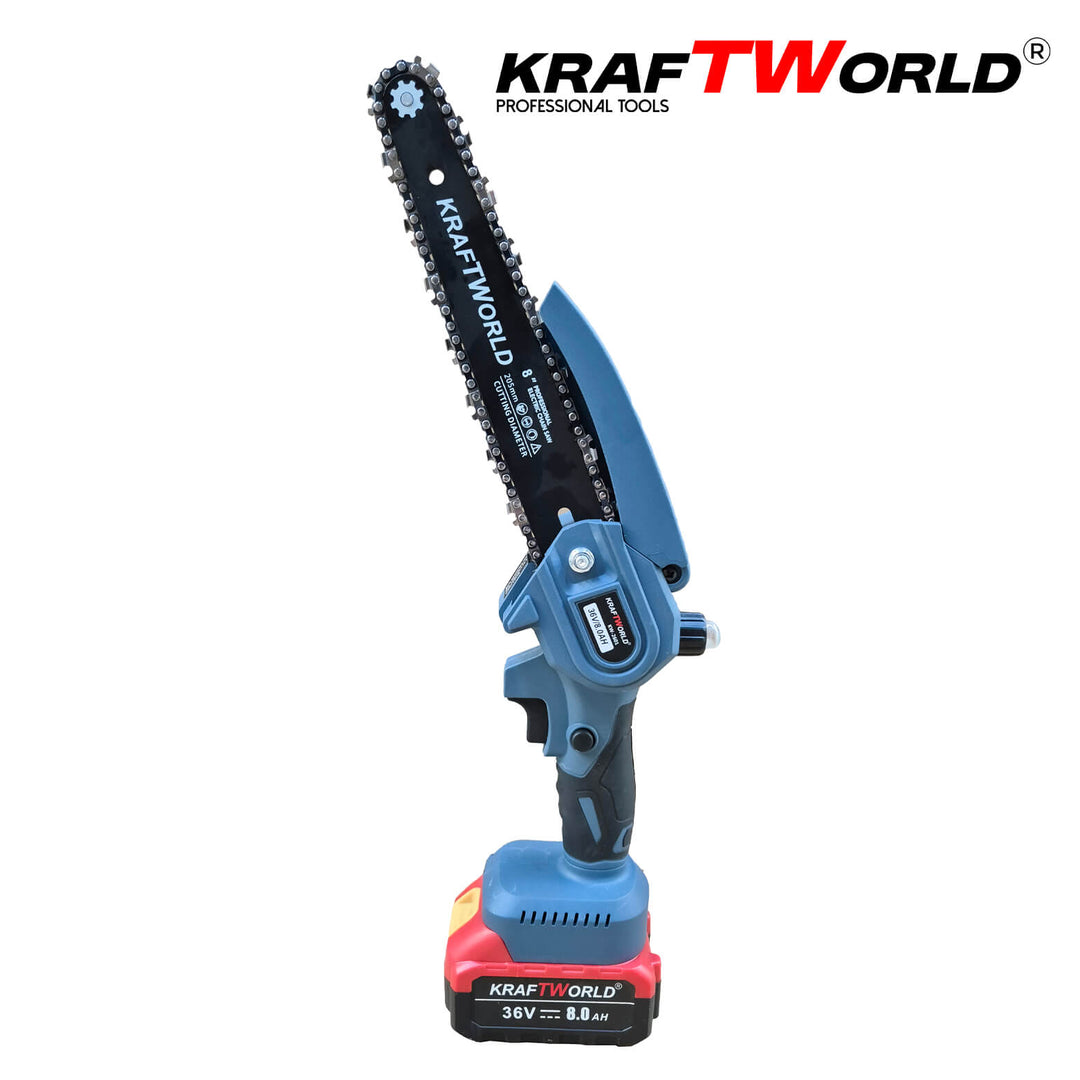 Комплект: Мини Резачка и Лозарска Ножица KraftWorld 36V 8A с 4бр батерии