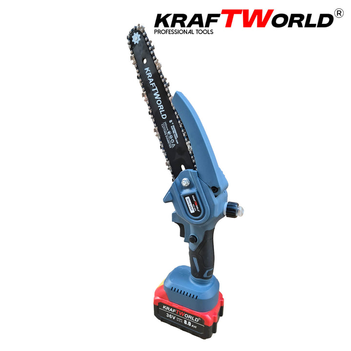 Комплект: Мини Резачка и Лозарска Ножица KraftWorld 36V 8A с 4бр батерии