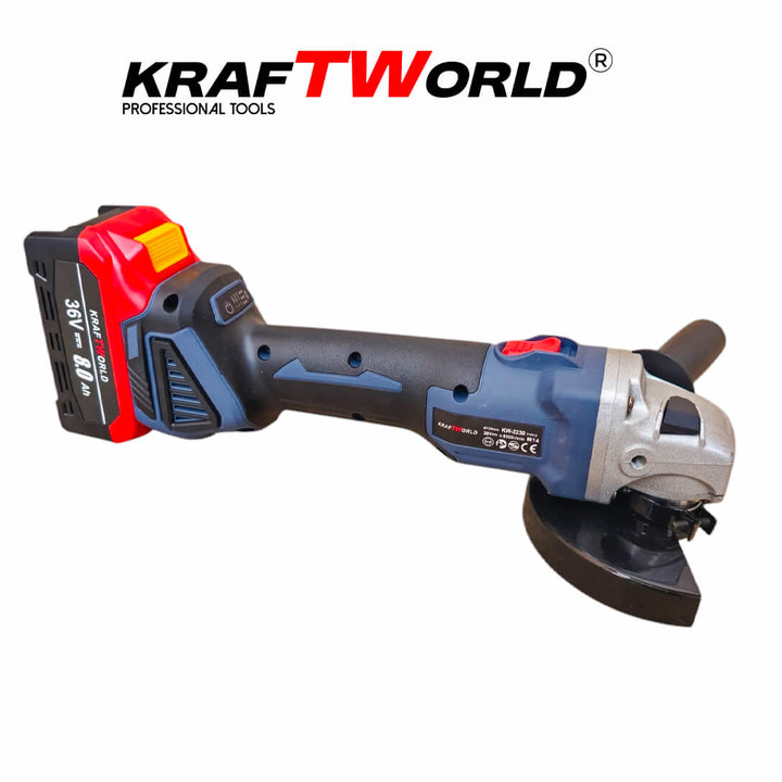 Комплект Акумулаторен Гайковерт и Ъглошлайф 125мм Kraftworld 36V 8Ah