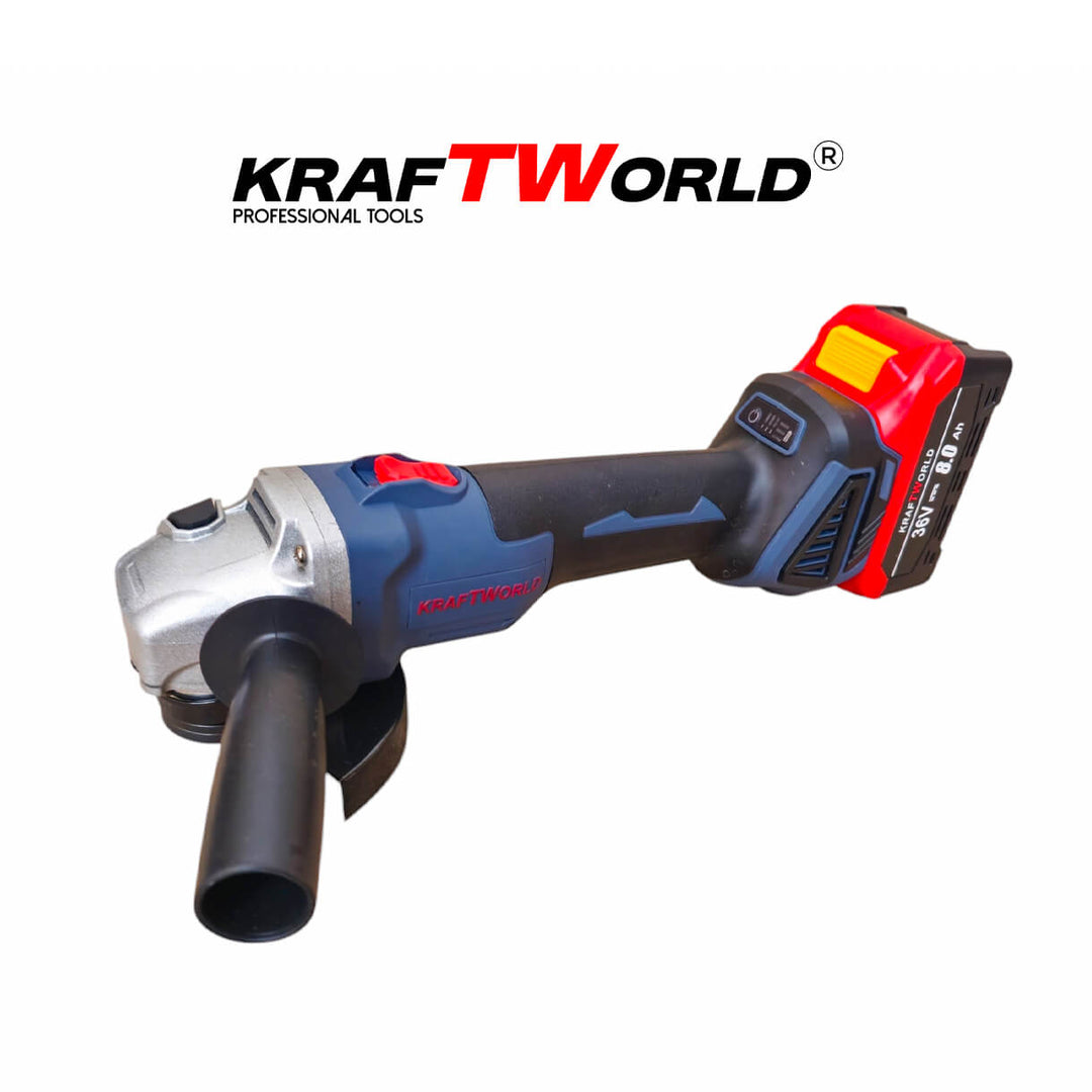 Комплект Акумулаторен Гайковерт и Ъглошлайф 125мм Kraftworld 36V 8Ah