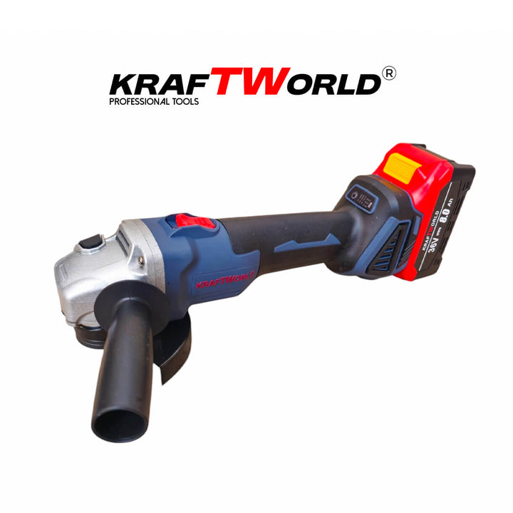 Комплект Акумулаторен Гайковерт и Ъглошлайф 125мм Kraftworld 36V 8Ah