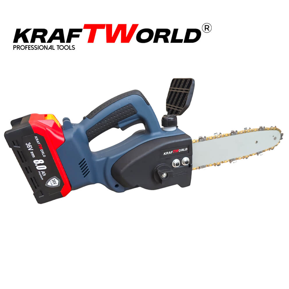 KraftWorld 36V Трион с 2 Батерии и Автоматично Омасляване