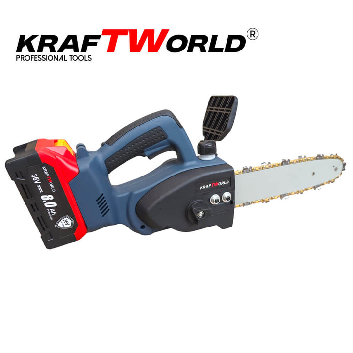 KraftWorld 36V Трион с 2 Батерии и Автоматично Омасляване